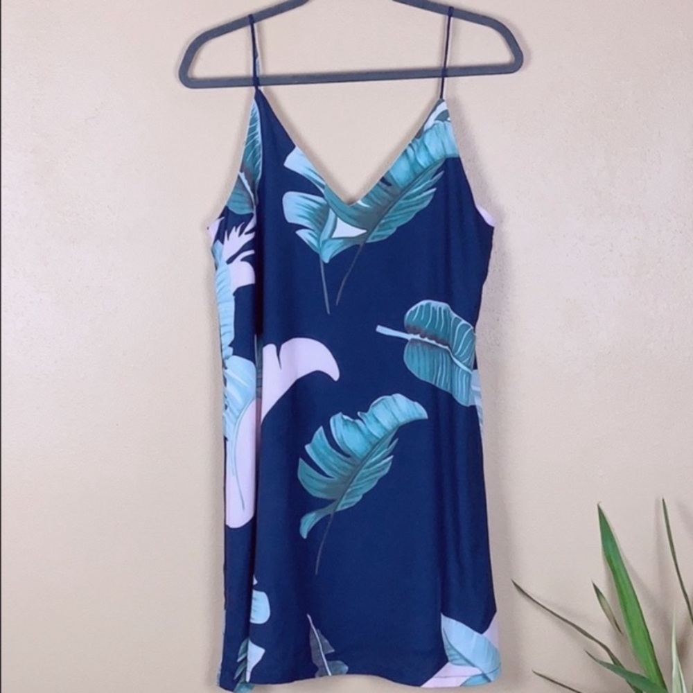 SHEIN SLEEVELESS PRINT SLIP DRESS SIZE S